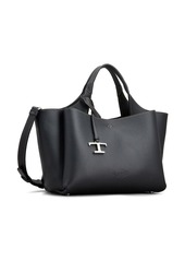 Tod's medium logo-plaque leather tote bag