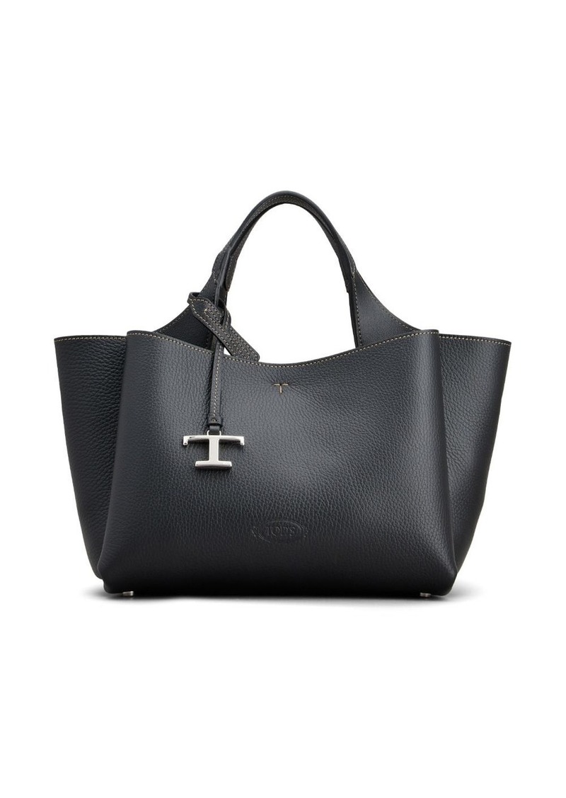 Tod's medium logo-plaque leather tote bag