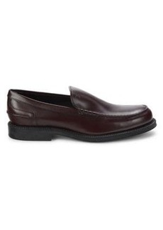 Tod's Men's Leather Moc-Toe Loafers