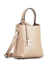 Tod's mini logo-pendant leather bag