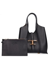 Tod's Mini T Leather Top Handle Bag