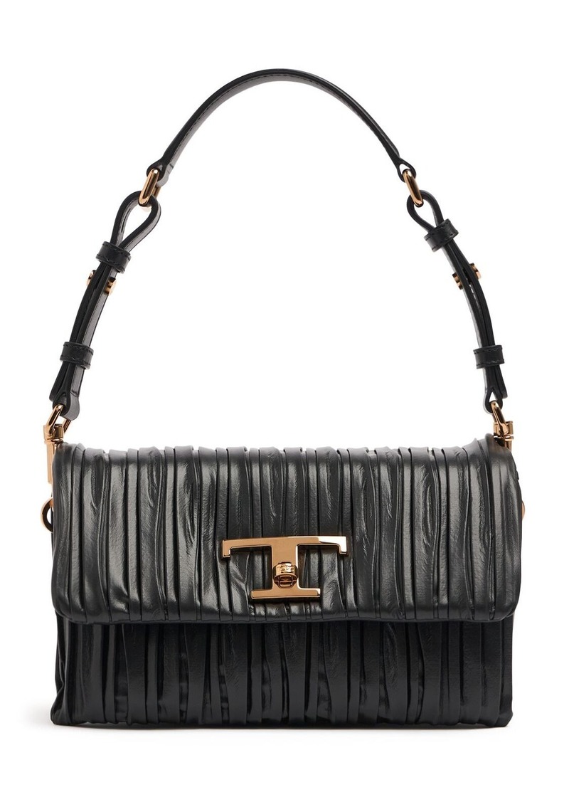 Tod's Mini T Timeless Flap Plisse Bag