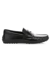 Tod's Mocassino Leather Boat Shoes