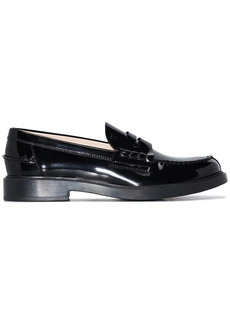 Tod's patent leather penny loafers