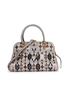 Tod's Patterned Leather Top Handle Bag