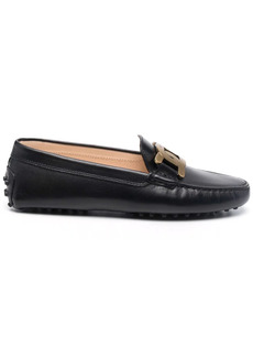 Tod's plaque-detail moccasin loafers