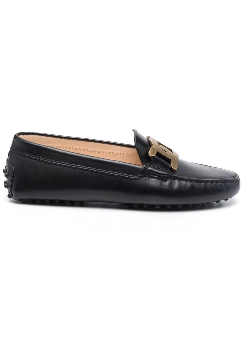 Tod's plaque-detail moccasin loafers