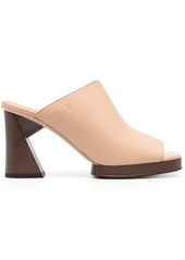 Tod's sculpted-heel platform mules