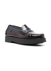 Tod's two-tone leather loafers