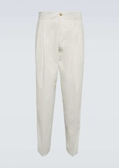 Tod's Straight cotton-blend pants
