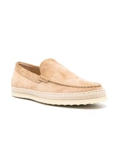 Tod's suede espadrille loafers