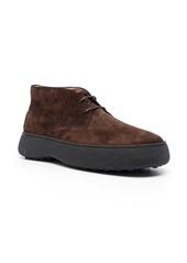 Tod's suede lace-up boots