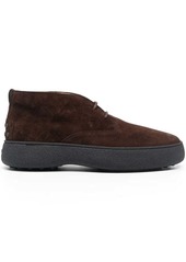 Tod's suede lace-up boots