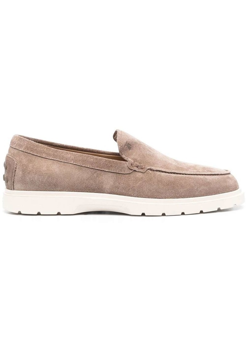 Tod's suede slip-on loafers