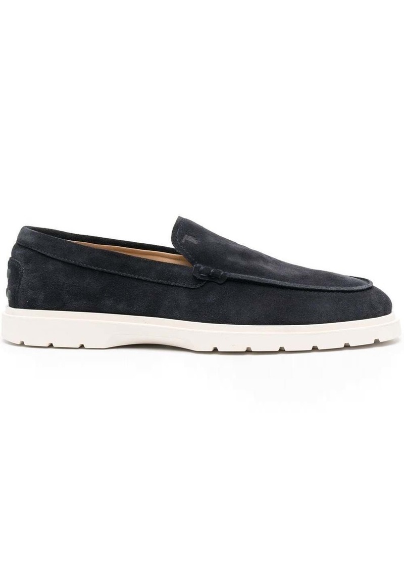 Tod's suede slip-on loafers