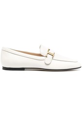 Tod's T-logo almond toe loafers