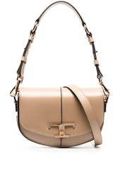 Tod's T-plaque leather tote bag