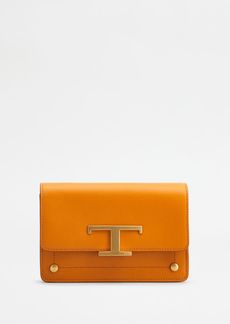 Tod's T Timeless Belt Bag in Leather Micro With Metal Shoulder Strap
