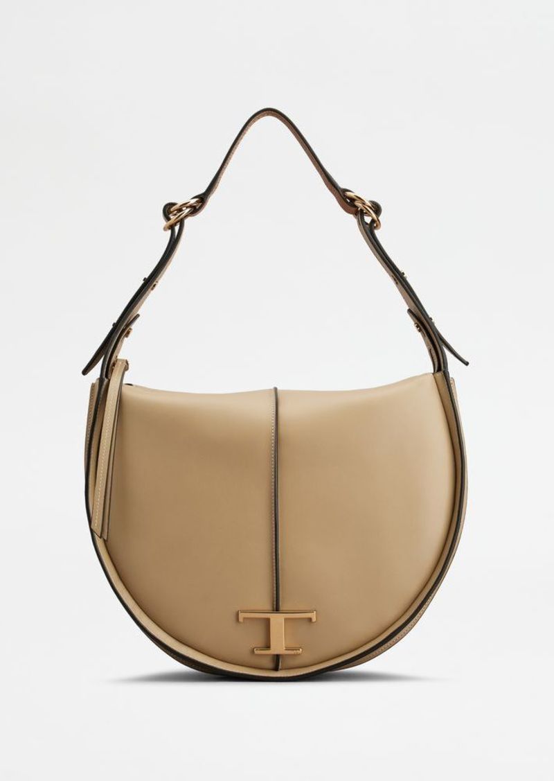 Tod's T Timeless Hobo Bag in leather medium