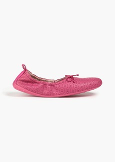 Tod's - Embossed leather ballet flats - Pink - EU 34