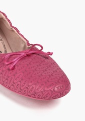 Tod's - Embossed leather ballet flats - Pink - EU 34