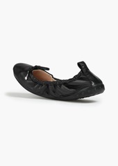 Tod's - Bow-embellished leather ballet flats - Black - EU 34.5