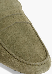 Tod's - Gommino brushed-suede driving shoes - Green - UK 7