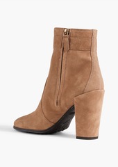 Tod's - Buckled fringed suede ankle boots - Brown - EU 35.5