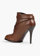 Tod's - Buckled leather ankle boots - Brown - EU 40