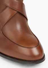 Tod's - Buckled leather ankle boots - Brown - EU 40