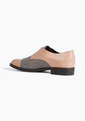 Tod's - Buckled felt and patent-leather brogues - Pink - EU 35