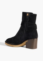 Tod's - Buckled suede ankle boots - Black - EU 35