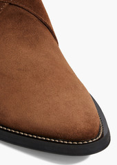 Tod's - Buckled suede ankle boots - Brown - EU 36.5