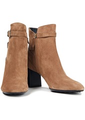Tod's - Buckled suede ankle boots - Brown - EU 40.5