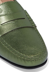 Tod's - City Gommino metallic leather loafers - Green - EU 36