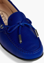 Tod's - City Gommino pebbled-leather loafers - Blue - EU 35
