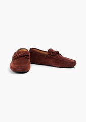 Tod's - Suede driving shoes - Burgundy - UK 5.5