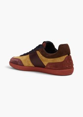 Tod's - Color-block suede sneakers - Brown - EU 35.5