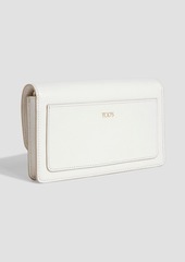 Tod's - Crinkled glossed-leather shoulder bag - White - OneSize