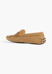 Tod's - Double T fringed suede loafers - Neutral - EU 34.5