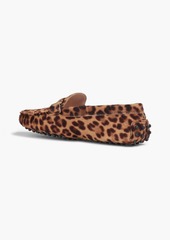 Tod's - Double T leopard-print calf-hair loafers - Animal print - EU 34