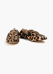 Tod's - Double T leopard-print calf hair loafers - Animal print - EU 35