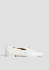 Tod's - Double T patent-leather loafers - White - EU 37