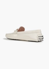 Tod's - Double T patent-leather loafers - White - EU 40