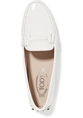 Tod's - Double T patent-leather loafers - White - EU 34
