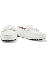 Tod's - Double T patent-leather loafers - White - EU 34