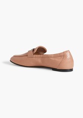 Tod's - Double T snake-effect leather loafers - Pink - EU 40