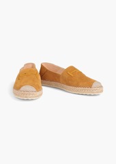 Tod's - Double T suede collapsible-heel espadrilles - Yellow - EU 38.5