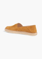 Tod's - Double T suede collapsible-heel espadrilles - Yellow - EU 38.5