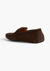 Tod's - Double T suede driving shoes - Brown - UK 6